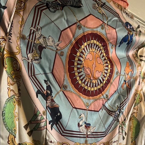 Colorful Midi Dress with Graphic Print - Picture 6 of 6